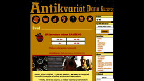 What Dantikvariat.cz website looked like in 2020 (3 years ago)
