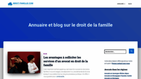 What Droit-famille.com website looked like in 2020 (3 years ago)
