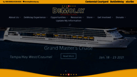 What Demolay.org website looked like in 2020 (3 years ago)