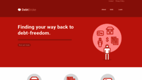 What Debtbroke.com website looked like in 2020 (3 years ago)