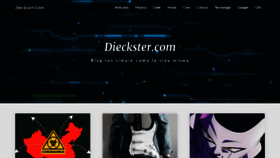 What Dieckster.com website looked like in 2020 (3 years ago)