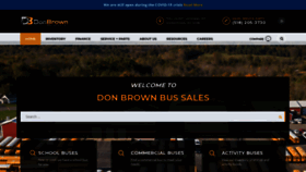 What Donbrownbus.com website looked like in 2020 (3 years ago)
