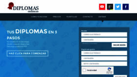 What Diplomasonline.es website looked like in 2020 (3 years ago)