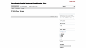 What Dictaf.net website looked like in 2020 (3 years ago)