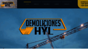 What Demolicioneshyl.cl website looked like in 2020 (4 years ago)