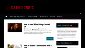What Datingcritic.org website looked like in 2020 (5 years ago)