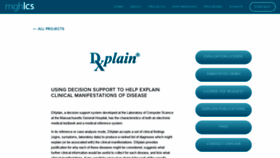 What Dxplain.org website looked like in 2020 (3 years ago)