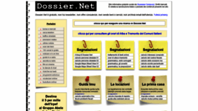 What Dossier.net website looked like in 2020 (3 years ago)