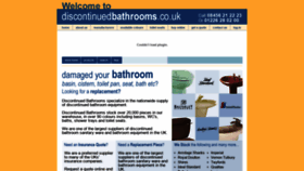 What Discontinuedbathrooms.co.uk website looked like in 2020 (3 years ago)
