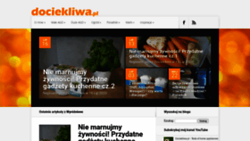 What Dociekliwa.pl website looked like in 2020 (3 years ago)