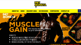 What Dietmonsta.com website looked like in 2020 (3 years ago)