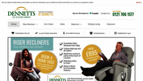 What Dennettsfurniture.co.uk website looked like in 2020 (3 years ago)