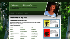 What Doctor-natasha.com website looked like in 2020 (3 years ago)