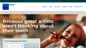 What Dental.bupa.com.au website looked like in 2020 (3 years ago)