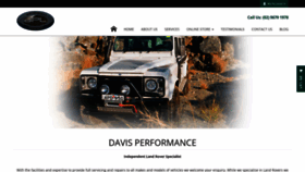 What Davisperformance.com website looked like in 2020 (3 years ago)