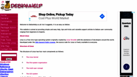 What Debianhelp.co.uk website looked like in 2020 (3 years ago)