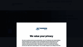 What Dcthomson.co.uk website looked like in 2020 (3 years ago)