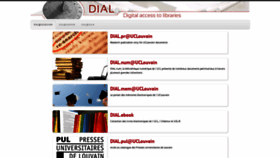 What Dial.uclouvain.be website looked like in 2020 (3 years ago)