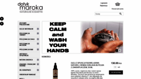 What Dotykmaroka.pl website looked like in 2020 (3 years ago)