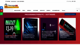 What Descargasok.com website looked like in 2020 (3 years ago)