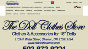 What Dollclothesstore.com website looked like in 2020 (3 years ago)