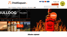 What Drinkkompaniet.se website looked like in 2020 (3 years ago)