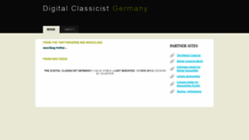 What De.digitalclassicist.org website looked like in 2020 (3 years ago)