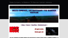 What Delta-company-1stbattalion-7thmarines-vietnam-veterans.com website looked like in 2020 (3 years ago)
