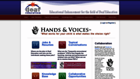 What Deafed.net website looked like in 2020 (3 years ago)