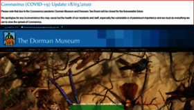 What Dormanmuseum.co.uk website looked like in 2020 (3 years ago)