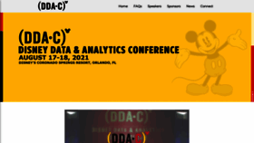What Disneydataconference.com website looked like in 2020 (3 years ago)
