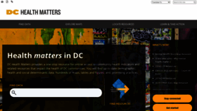 What Dchealthmatters.org website looked like in 2020 (3 years ago)