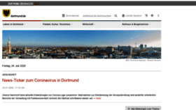 What Dortmund.de website looked like in 2020 (3 years ago)