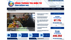 What Dongnai.gov.vn website looked like in 2020 (3 years ago)