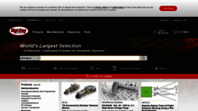 What Digikey.co.th website looked like in 2020 (4 years ago)