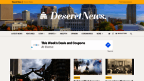 What Deseretnews.com website looked like in 2020 (3 years ago)
