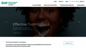 What Dentalhealth.ie website looked like in 2020 (3 years ago)