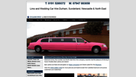 What Diamond-limos.com website looked like in 2020 (3 years ago)