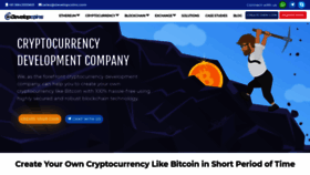 What Developcoins.com website looked like in 2020 (3 years ago)
