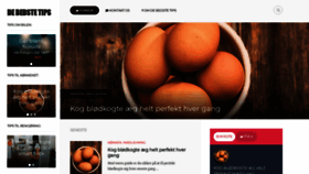 What Debedstetips.dk website looked like in 2020 (3 years ago)