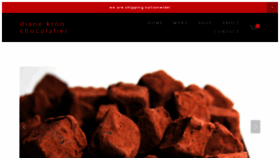 What Dianekronchocolates.com website looked like in 2020 (3 years ago)