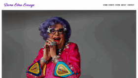 What Dame-edna.com website looked like in 2020 (3 years ago)