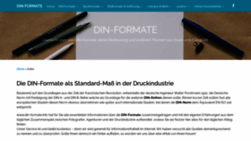 What Din-formate.info website looked like in 2020 (3 years ago)