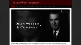 What Deanwitterfoundation.org website looked like in 2020 (3 years ago)