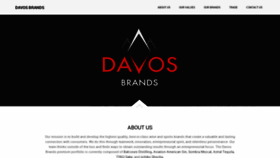 What Davosbrands.com website looked like in 2020 (3 years ago)
