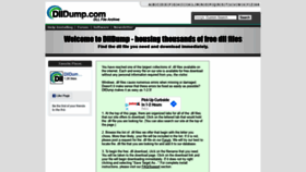 What Dlldump.com website looked like in 2020 (3 years ago)