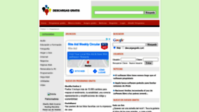 What Descargasgratis.com website looked like in 2020 (3 years ago)