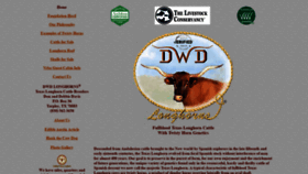 What Dwdlonghorns.com website looked like in 2020 (3 years ago)