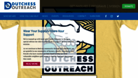 What Dutchessoutreach.org website looked like in 2020 (3 years ago)