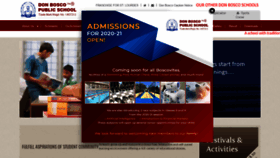 What Donboscopublicschool.com website looked like in 2020 (3 years ago)